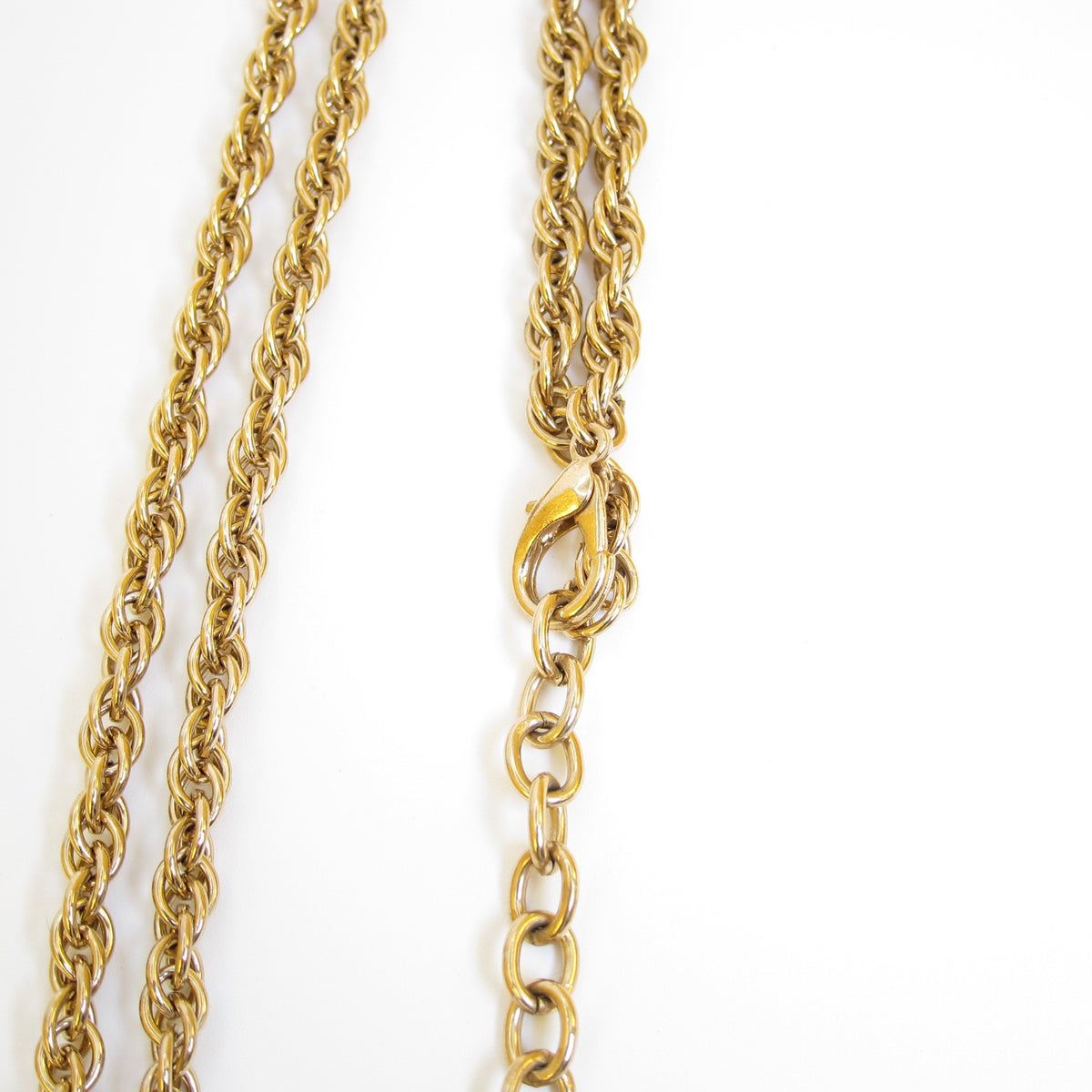Givenchy Vintage Black Cabochon Ring Gold-Tone Long Necklace