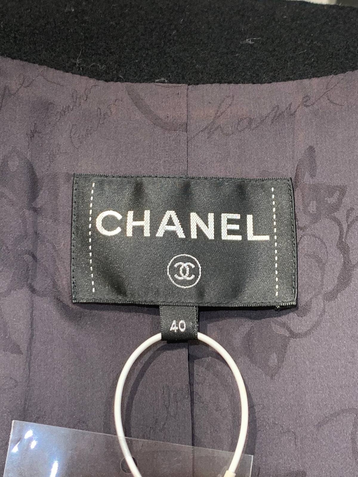 Chanel Paris À Rome Monochrome Lace Cropped Jacket Size 40