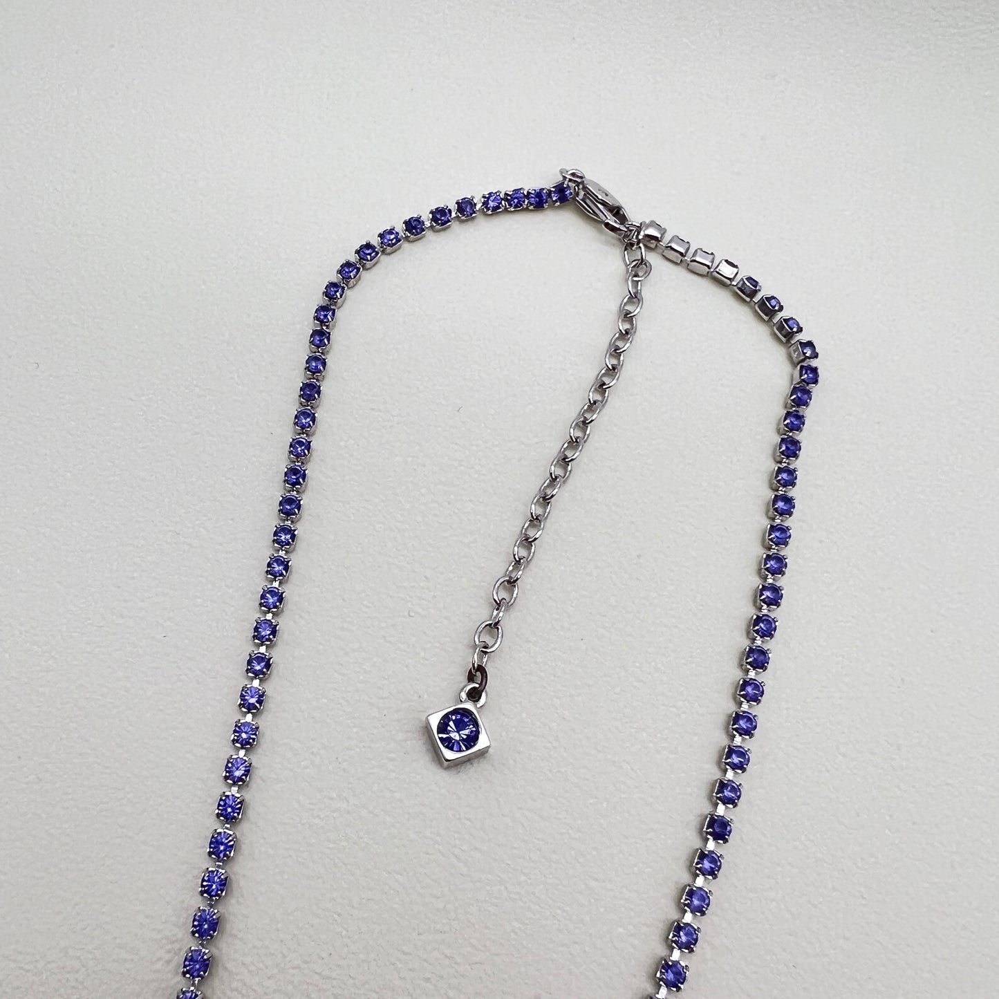 Givenchy Vintage Two Tone Color Stone Necklace