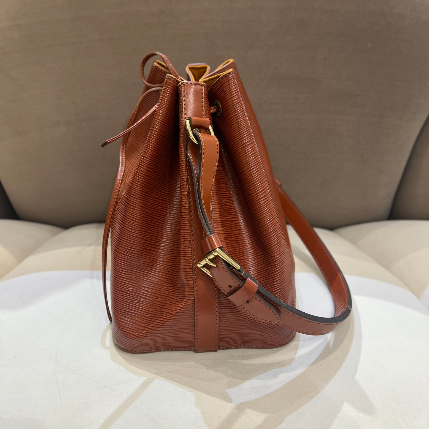 Louis Vuitton Vintage Brown Petite Noe Shoulder Bag