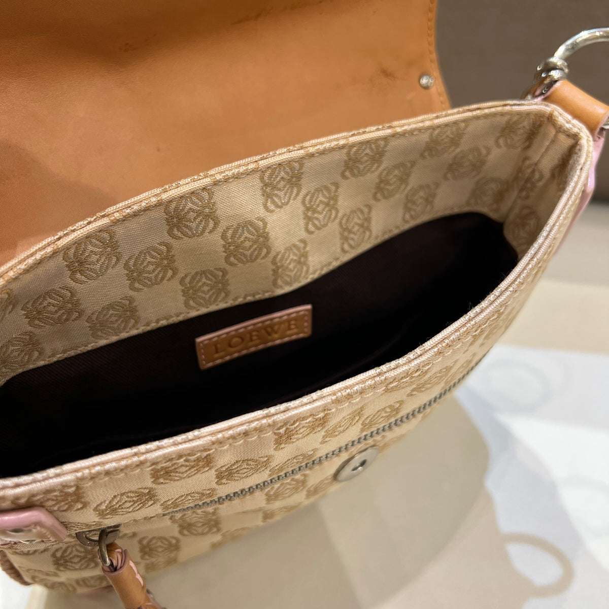 [Diorella.me Vintage Shop] Loewe Vintage Anagram Pattern Handbag with ...