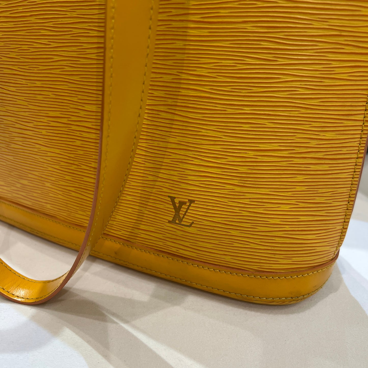 Louis Vuitton Vintage Yellow Rucksack Epi Shoulder Bag