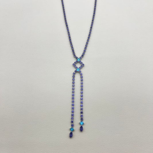 Givenchy Vintage Two Tone Color Stone Necklace