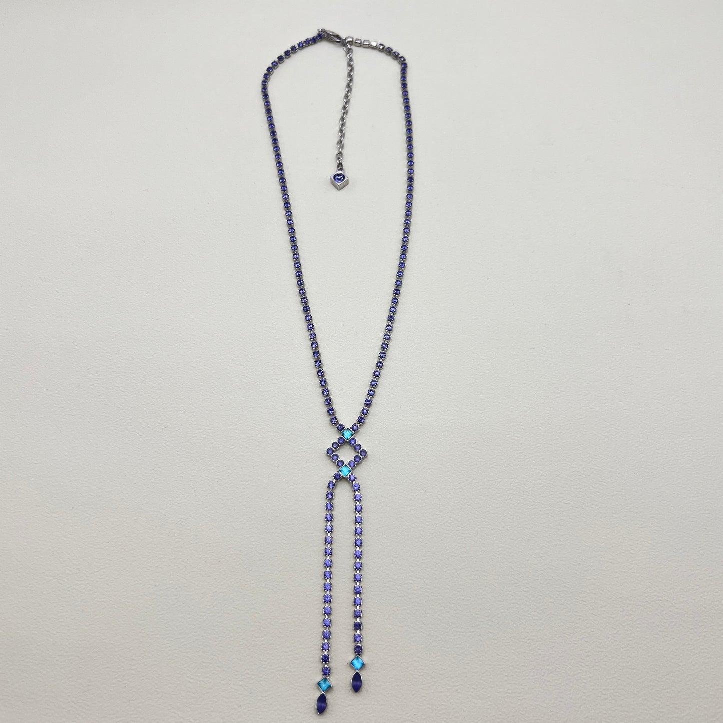 Givenchy Vintage Two Tone Color Stone Necklace