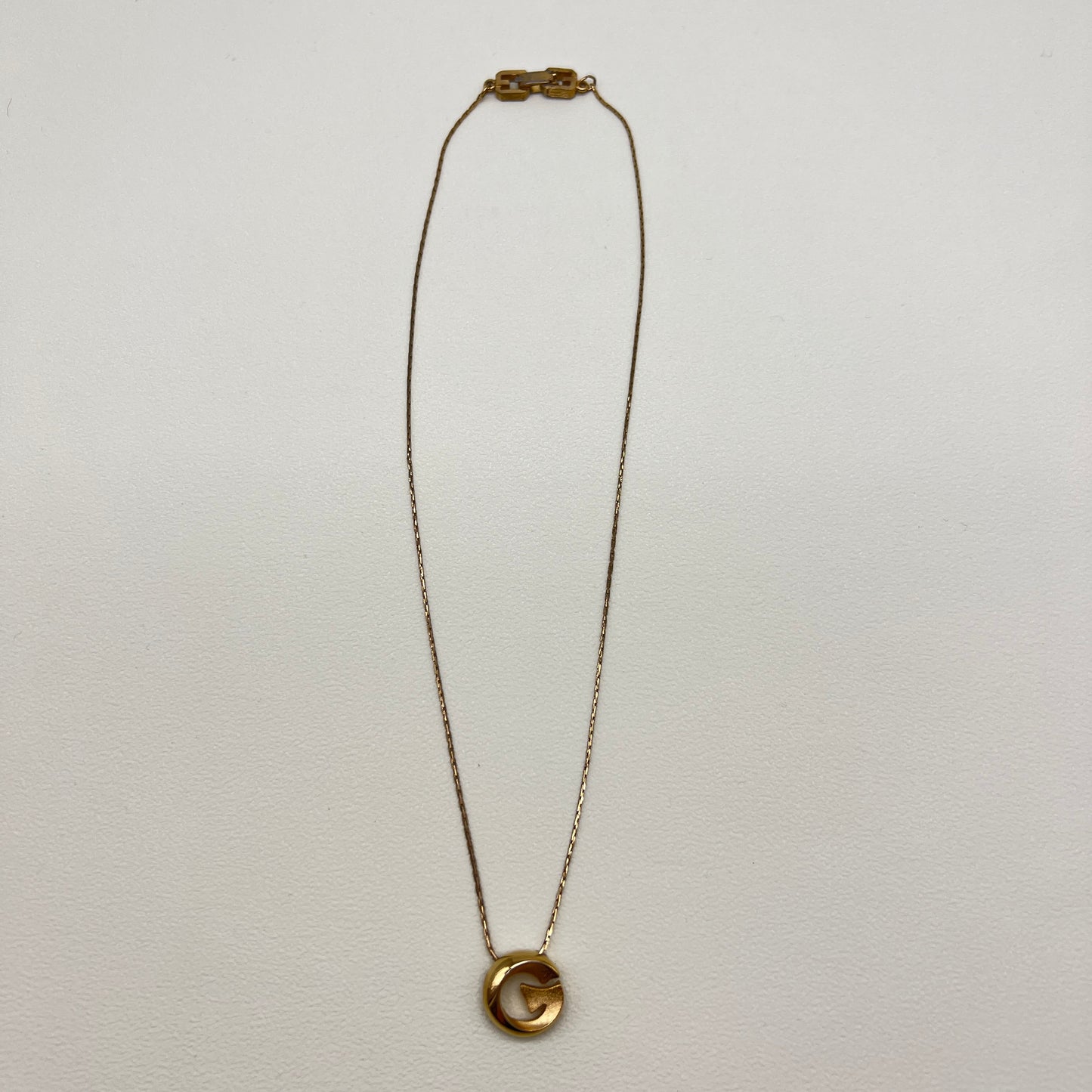 Givenchy Vintage G Logo Golden Necklace