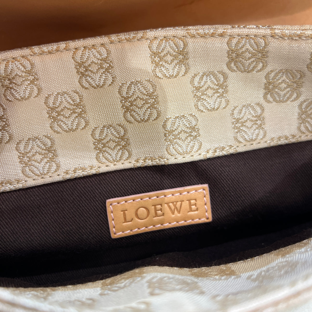 [Diorella.me Vintage Shop] Loewe Vintage Anagram Pattern Handbag with ...