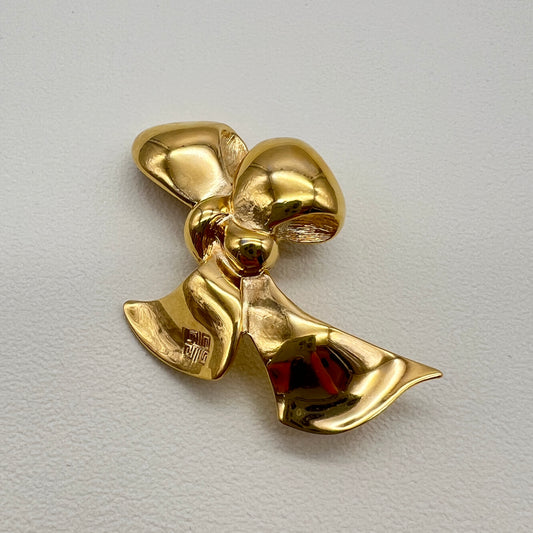 Givenchy Vintage Golden Ribbon Brooch