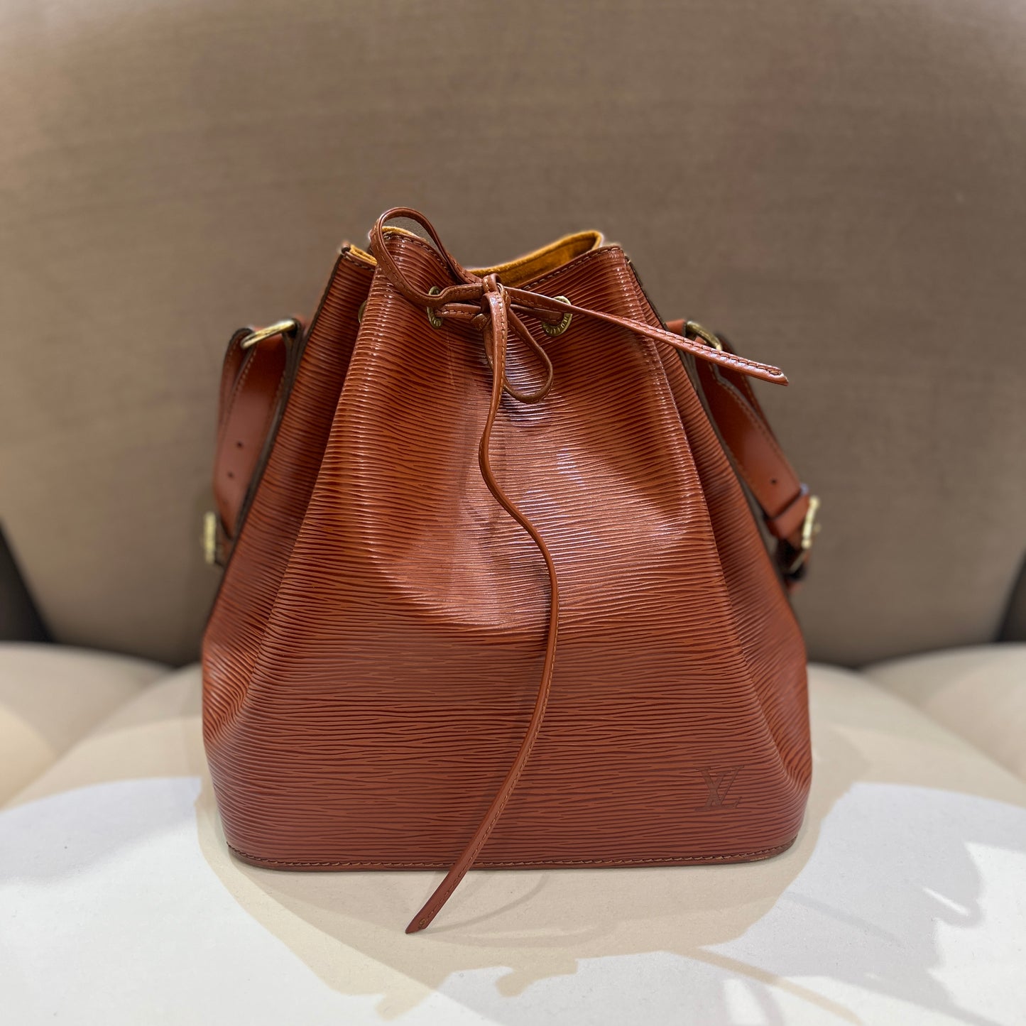 Louis Vuitton Vintage Brown Petite Noe Shoulder Bag