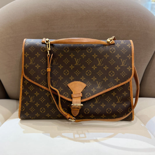 Louis Vuitton Vintage Brown Color Monogram Beverly Business Bag