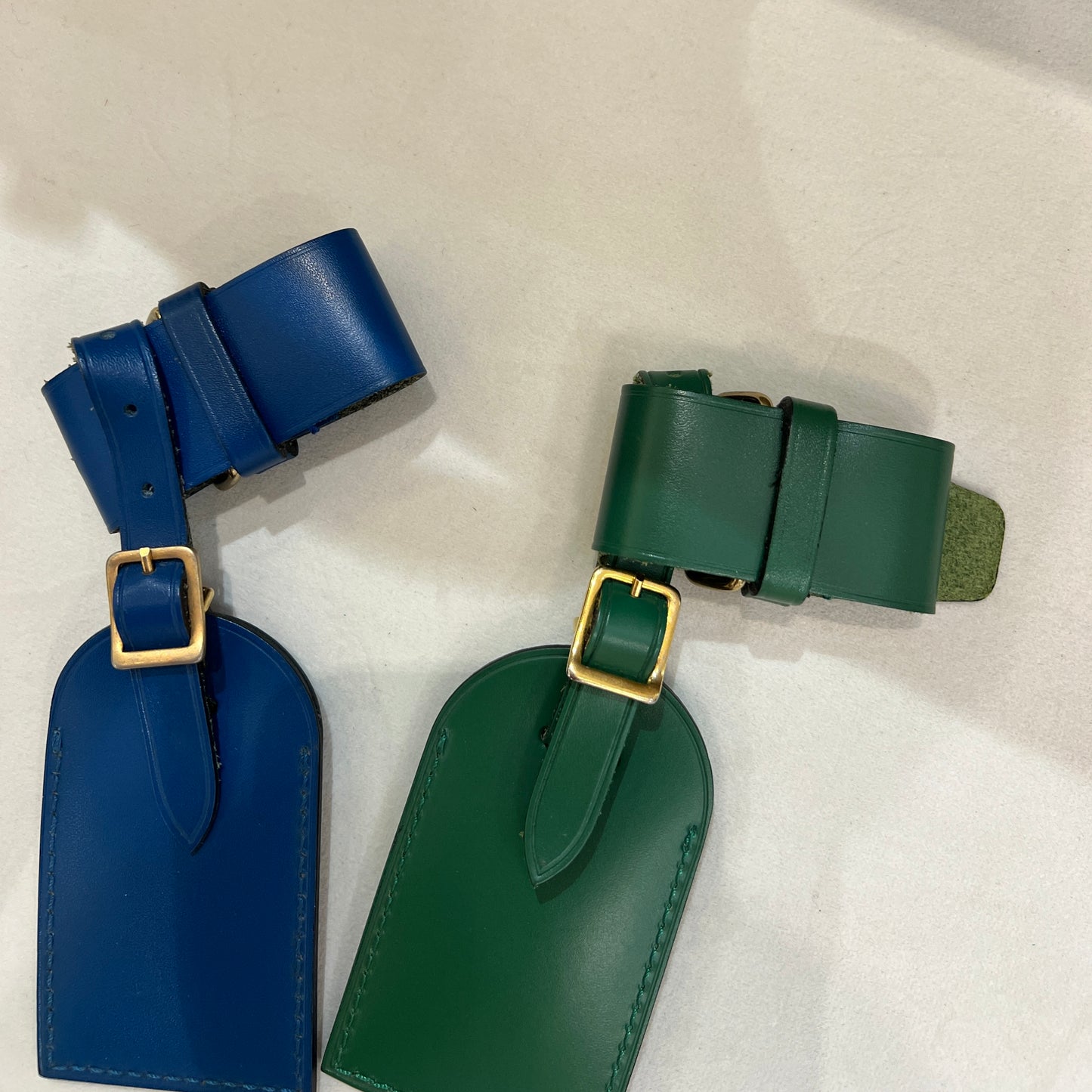 Louis Vuitton Vintage Blue/Green Color Luggage Tag