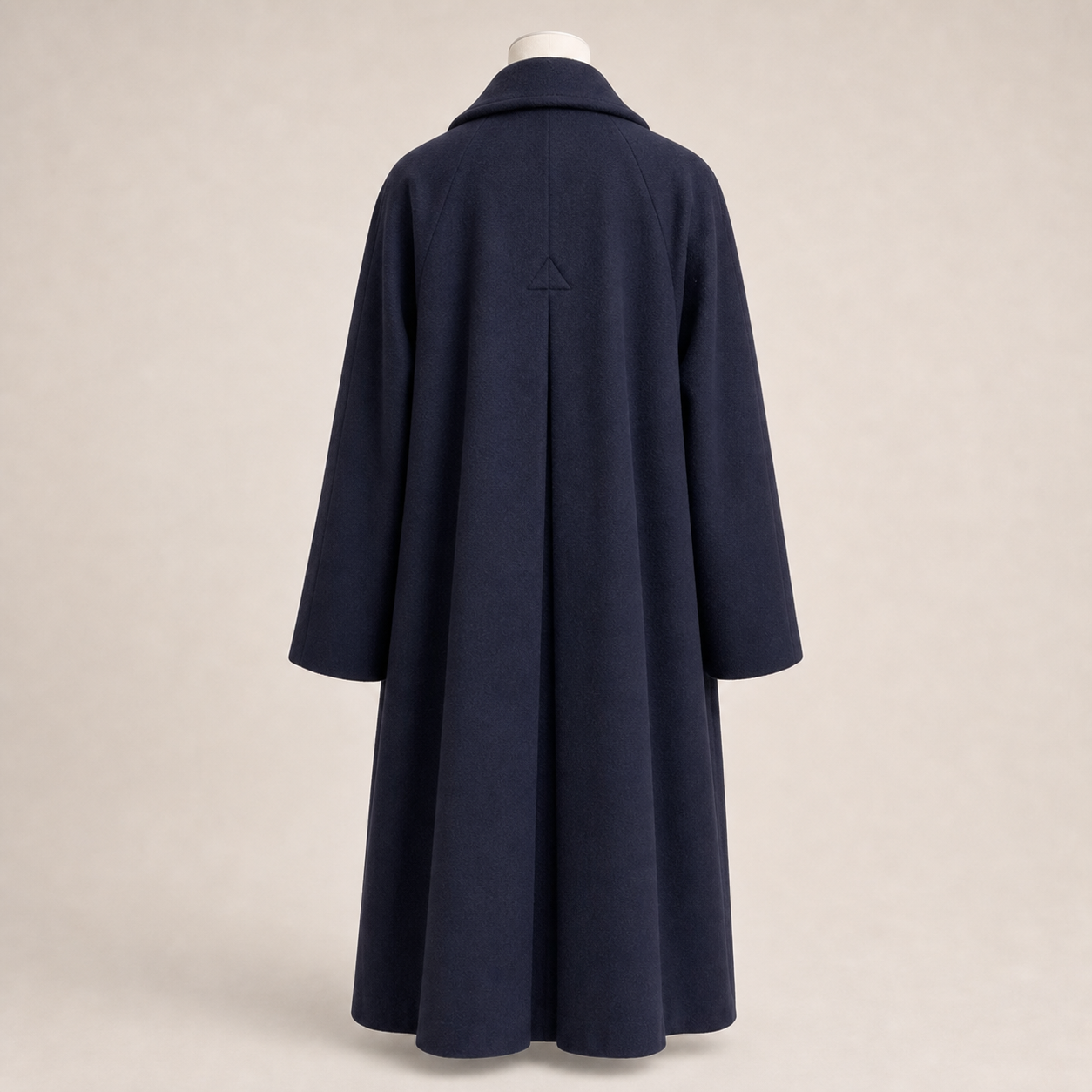 Christian Dior Vintage Navy Wool A-Line Coat Size 4