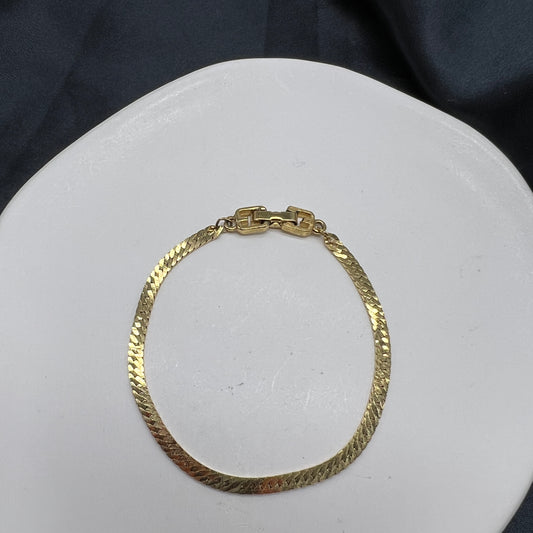 Givenchy Vintage Gg Logo Golden Bracelet