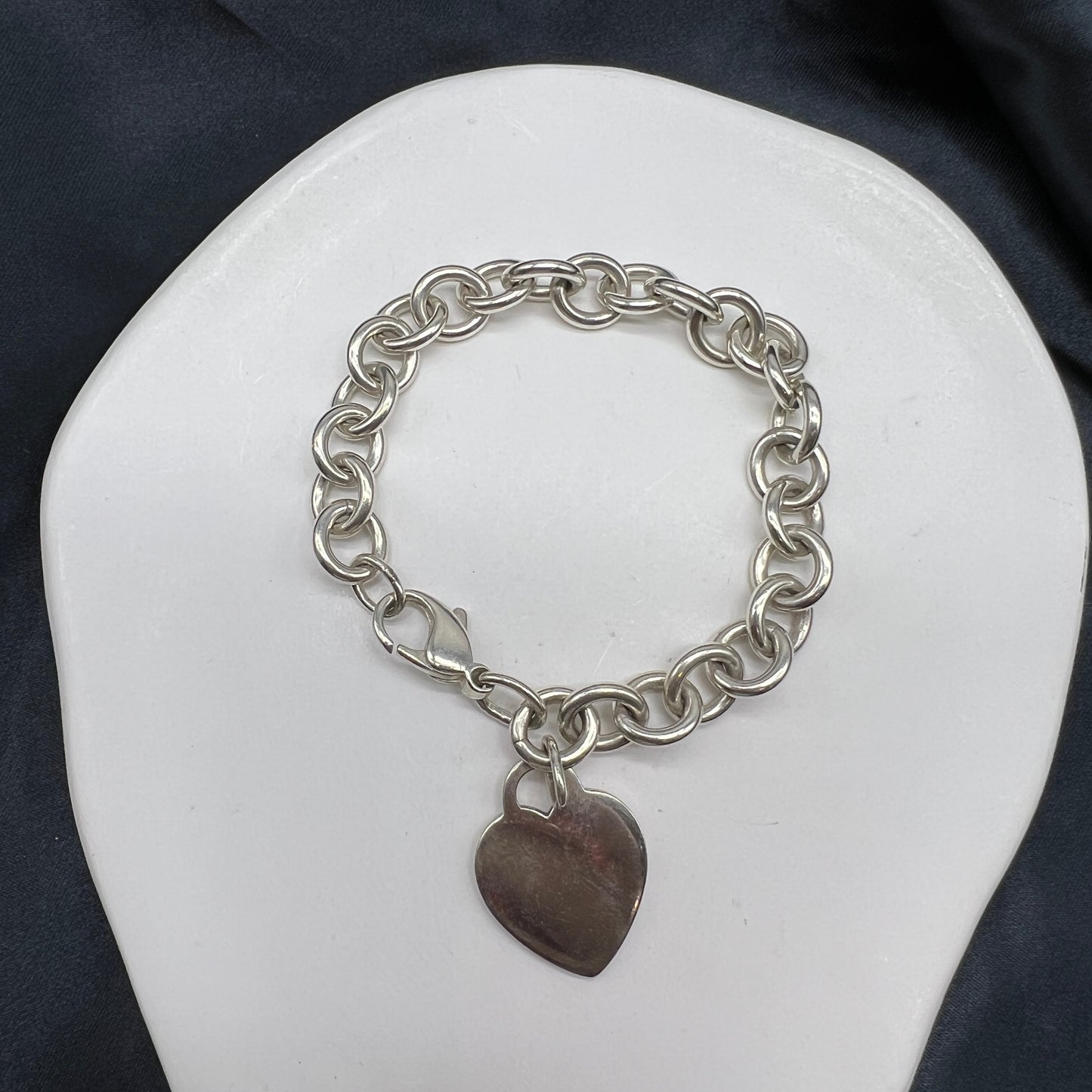 Tiffany Vintage Return To Heart Tag 925 Silver Bracelet