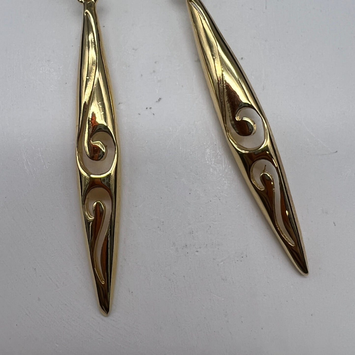 Givenchy Vintage Dangling Golden Clip-On Earrings