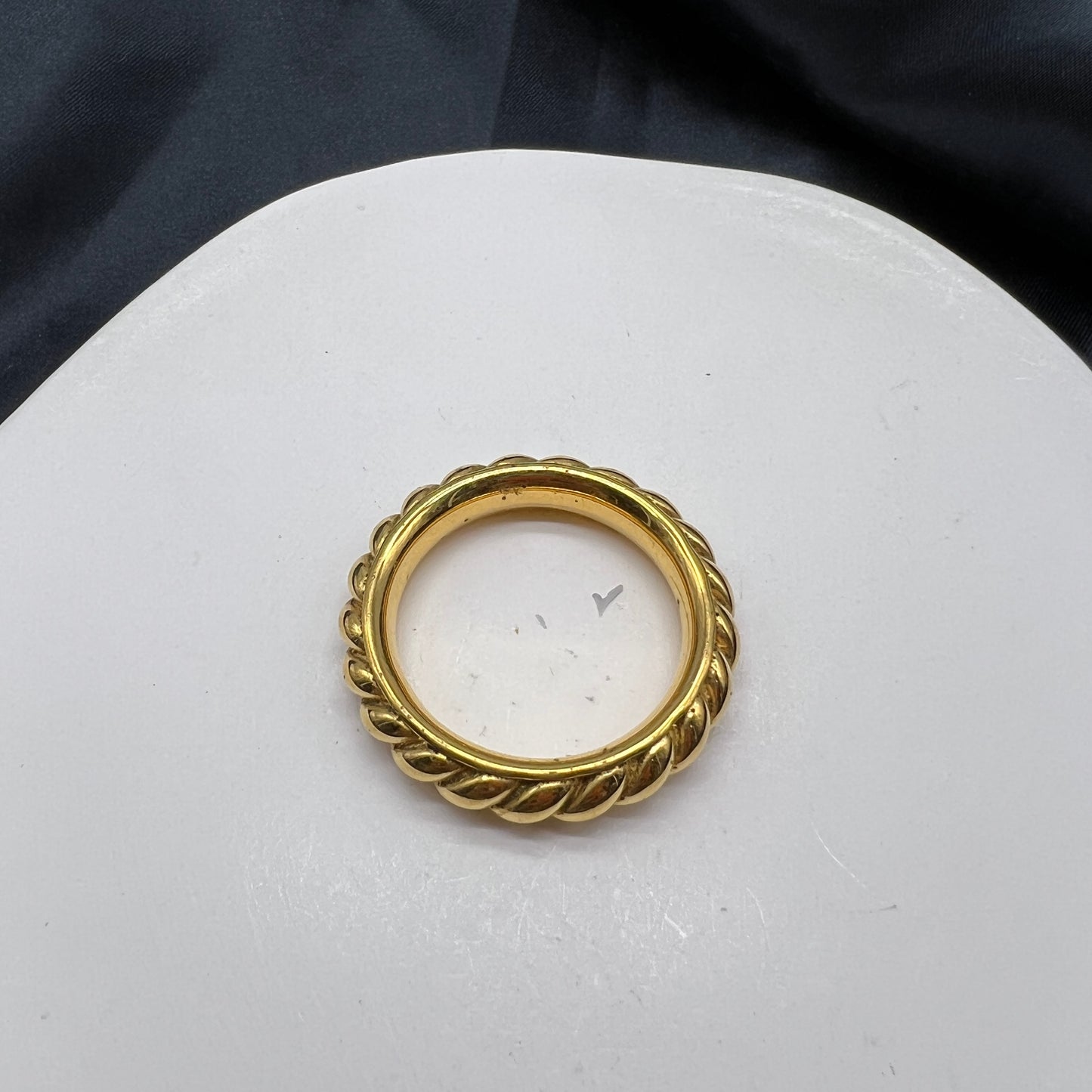 Hermes Vintage Golden Scarf Ring