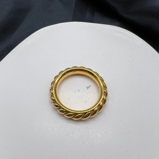 Hermes Vintage Golden Scarf Ring