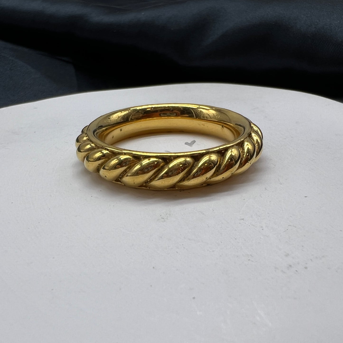 Hermes Vintage Golden Scarf Ring