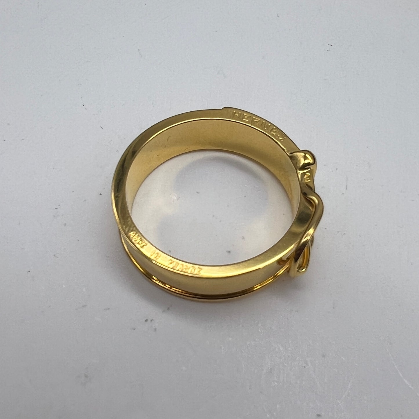 Hermes Vintage Golden Scarf Ring