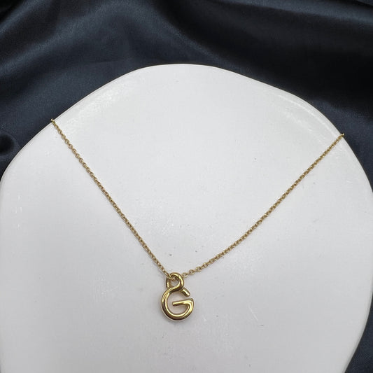 Givenchy Vintage G Logo Pendant Golden Necklace