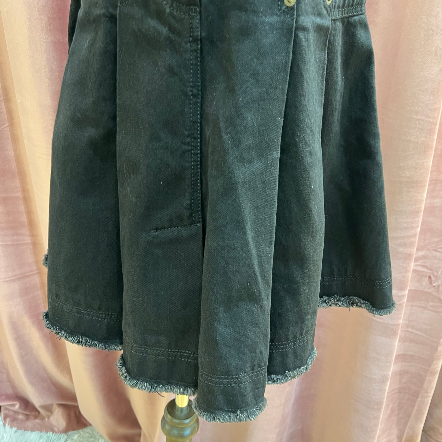 Louis Vuitton Vintage Black Denim Skirt