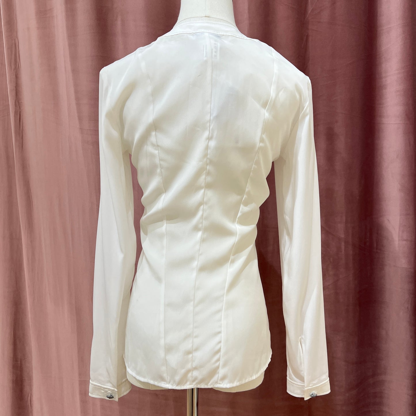 Chanel Camellia White Blouse ( Size 34)