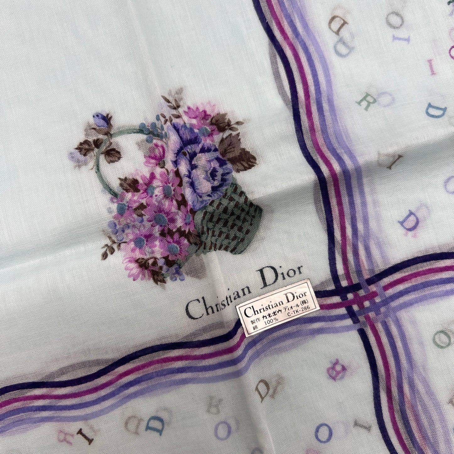 Christian Dior Vintage Unused Handkerchief