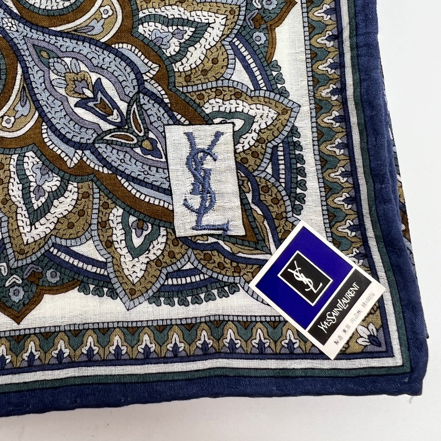 Yves Saint Laurent Vintage Unused Handkerchief