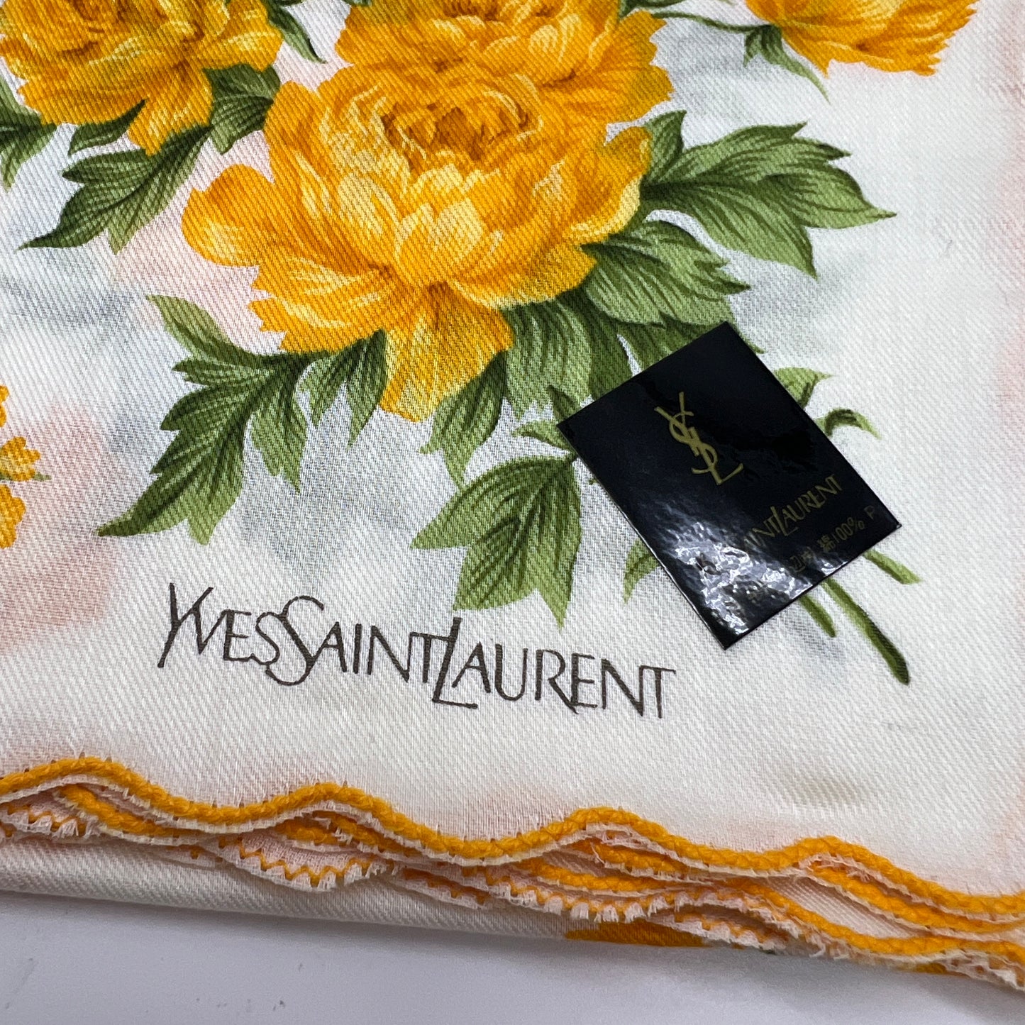 Yves Saint Laurent Vintage Unused Handkerchief