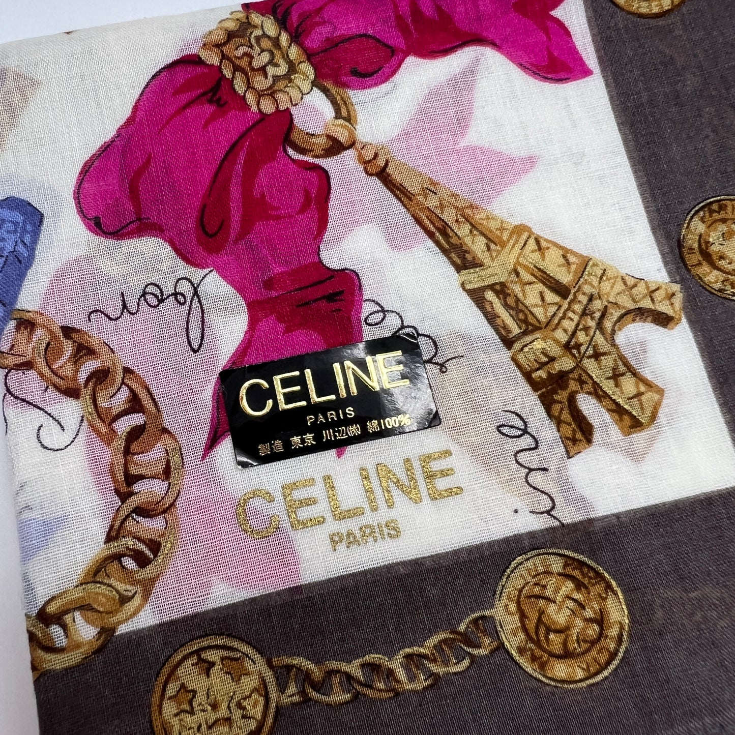 Celine Vintage Unused Handkerchief