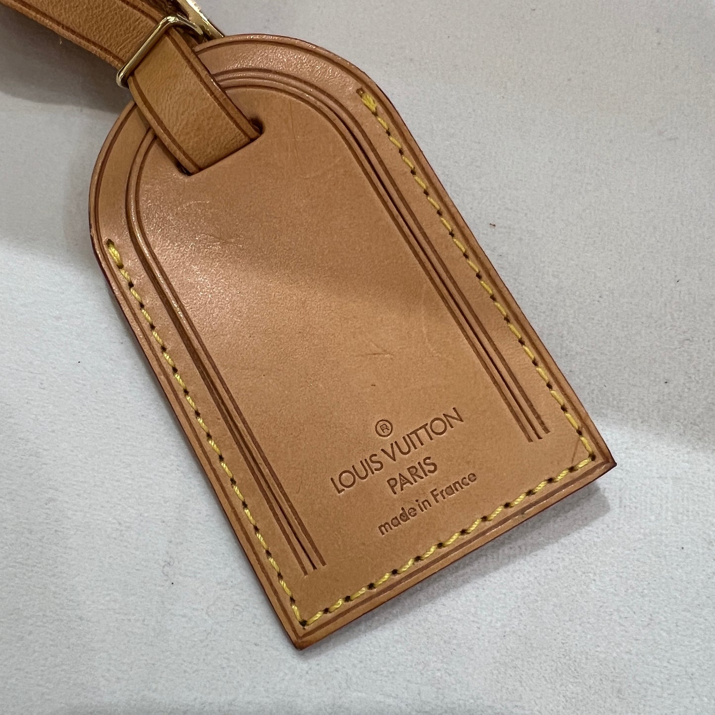 Louis Vuitton Vintage Brown Color Luggage Tag