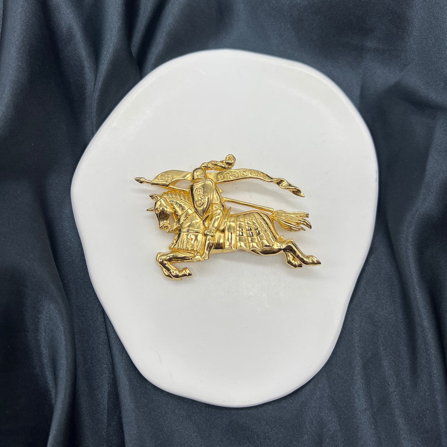 Burberry Vintage Golden Horse Brooch