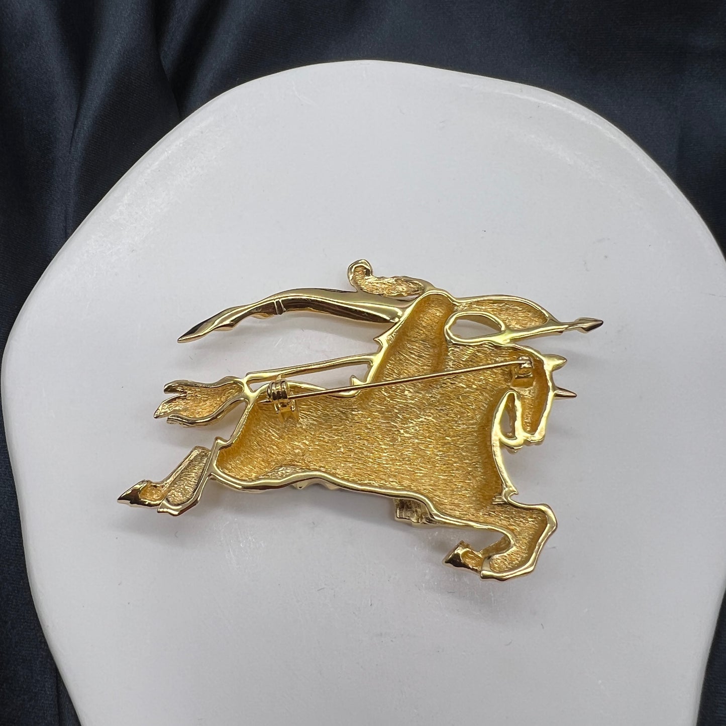 Burberry Vintage Golden Horse Brooch