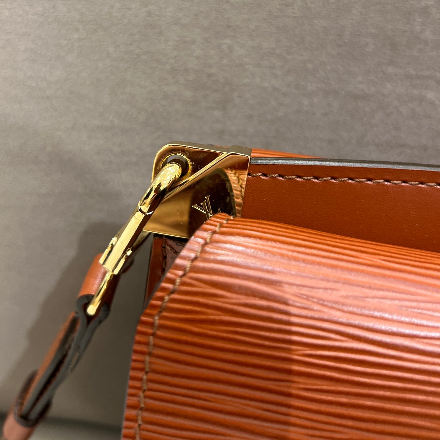 Louis Vuitton Vintage Epi Grenelle  Shoulder Bag In Brown Color