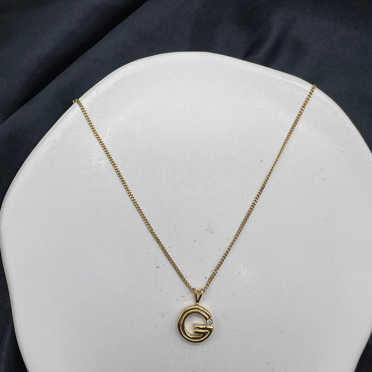 Givenchy Vintage G Logo Golden Necklace