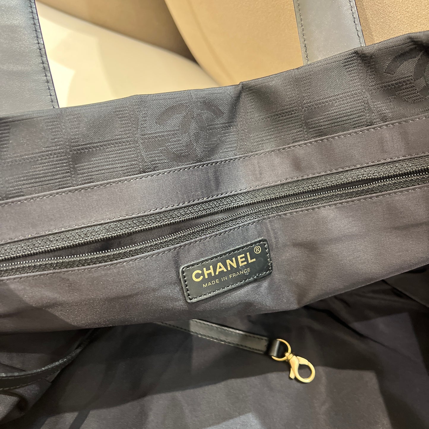 Chanel Vintage Travel Line Tote Bag