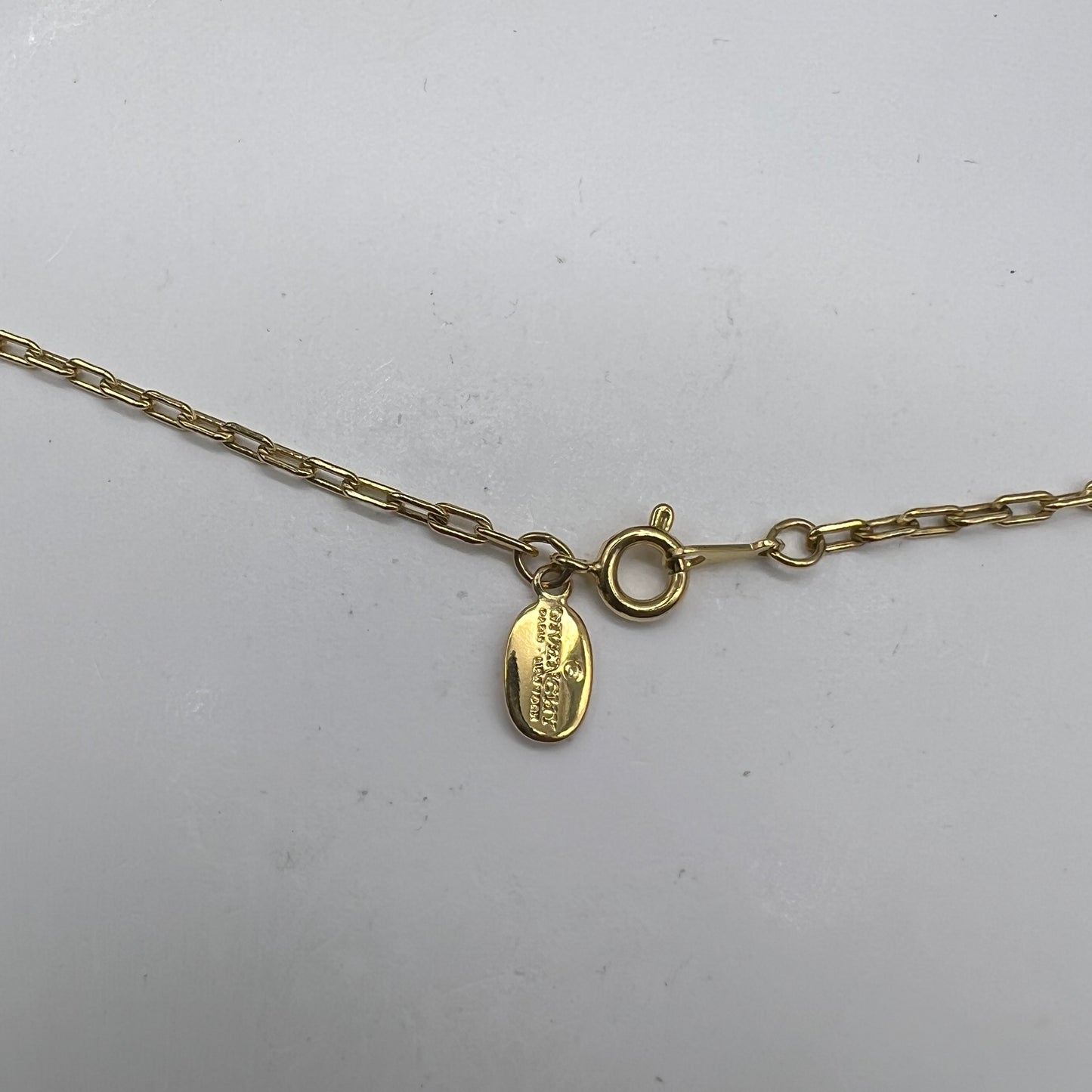 Givenchy Vintage Gg Logo Golden Necklace