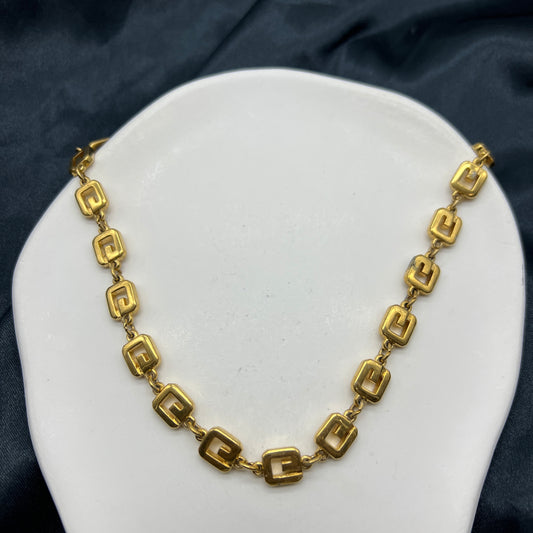 Givenchy Vintage G Logo Golden Long Necklace