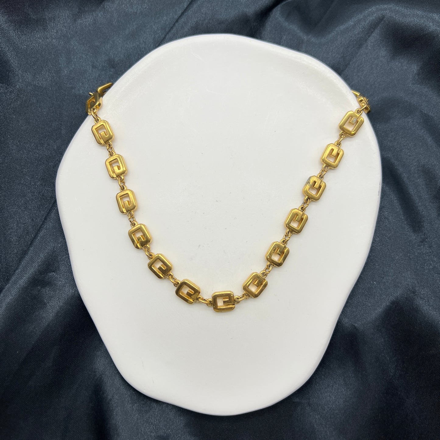 Givenchy Vintage G Logo Golden Long Necklace