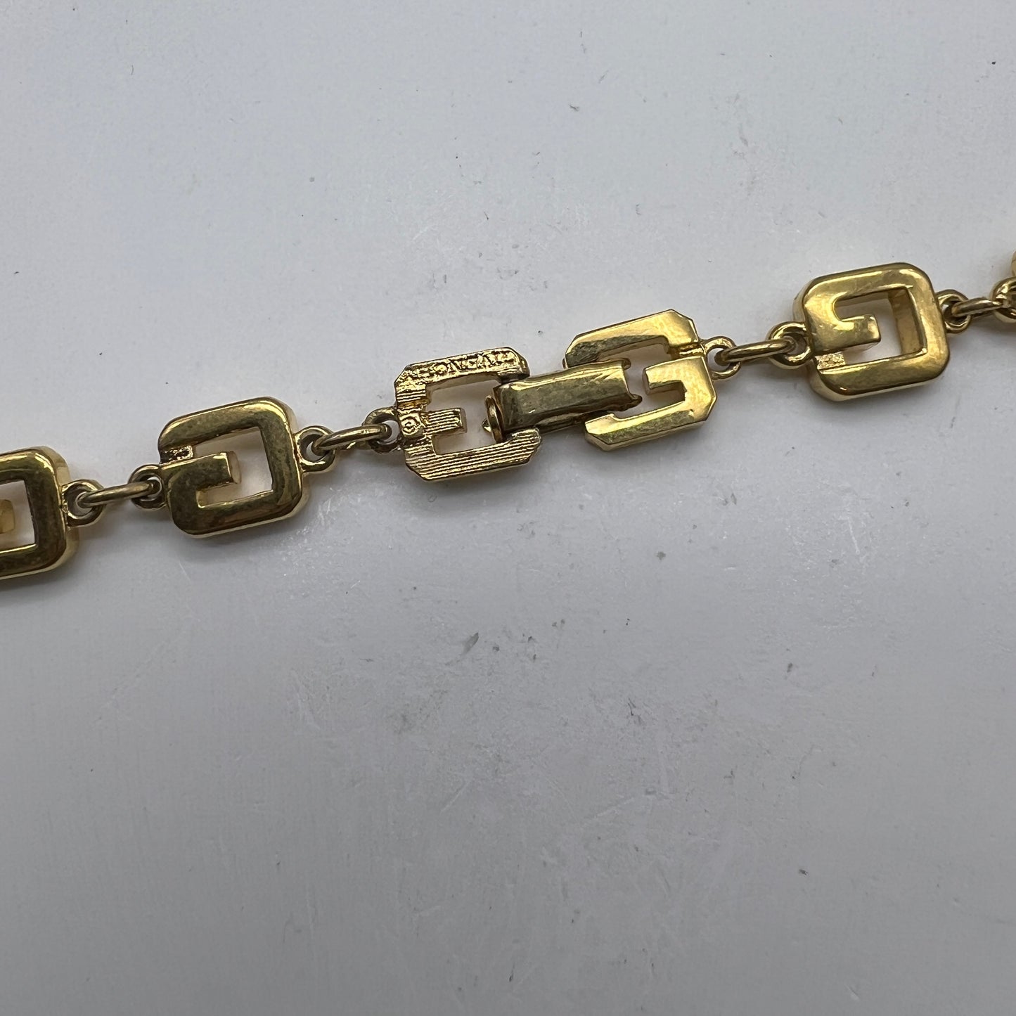 Givenchy Vintage G Logo Golden Long Necklace