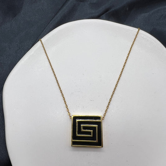 Givenchy Vintage Gg Logo Golden Necklace