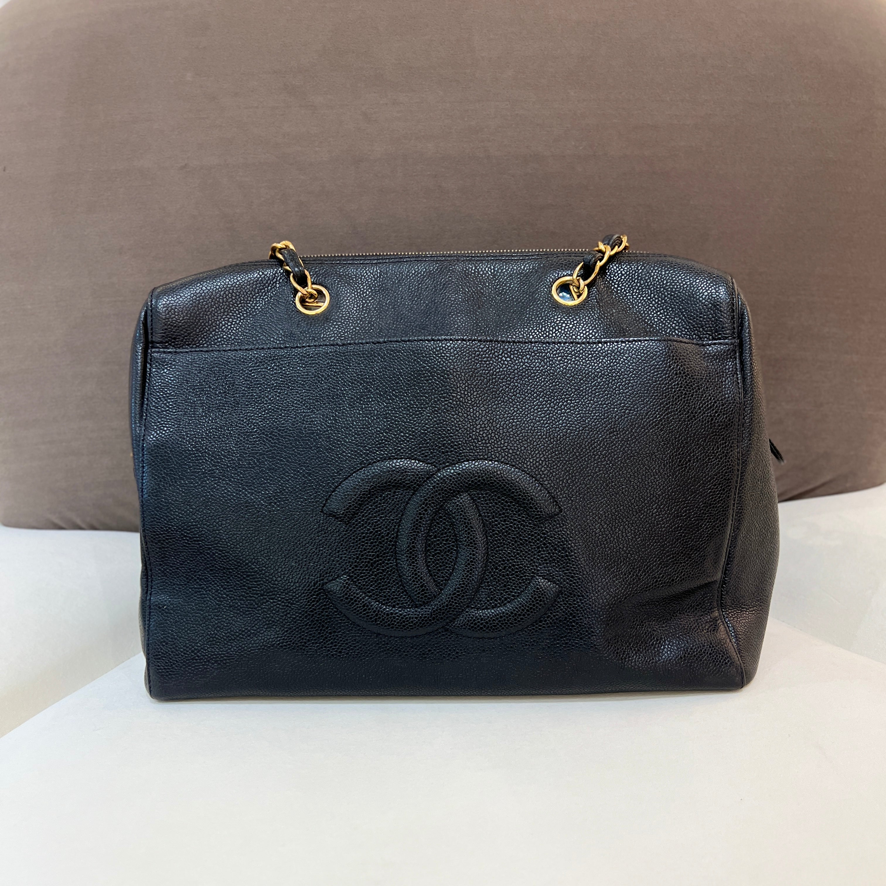 Chanel tote outlet bag black