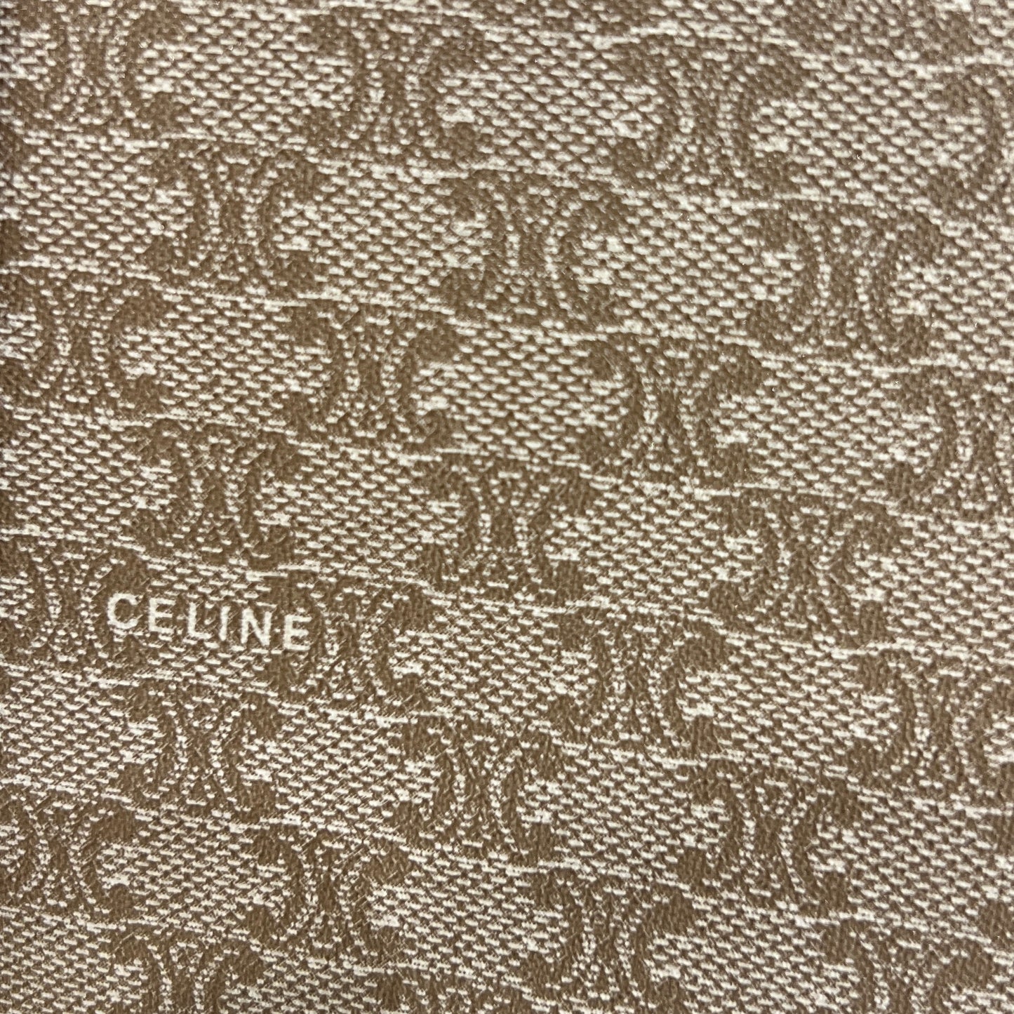 Celine 復古棕色碎石單肩包