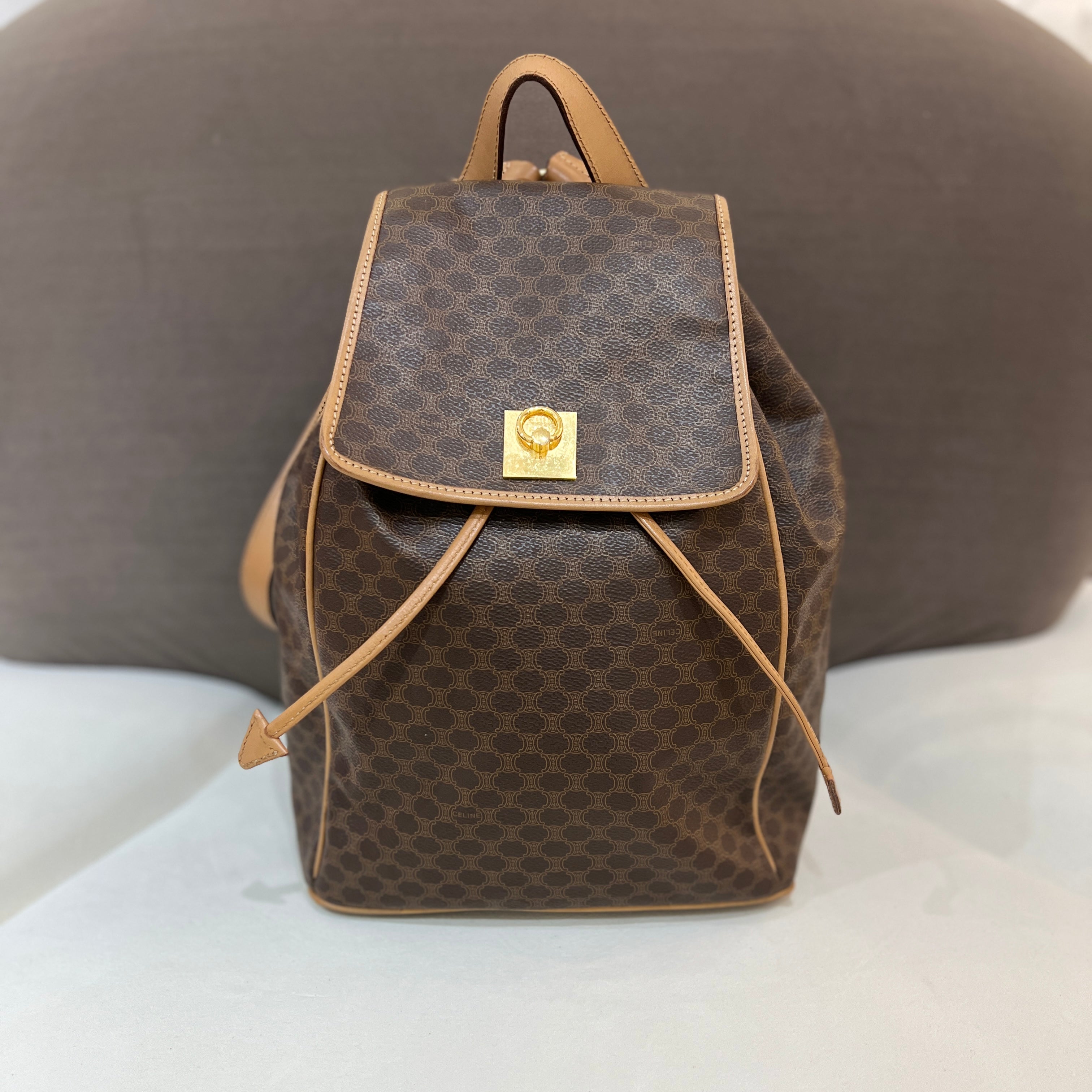 CELINE triomphe Monogram Pattern Backpack diorellame