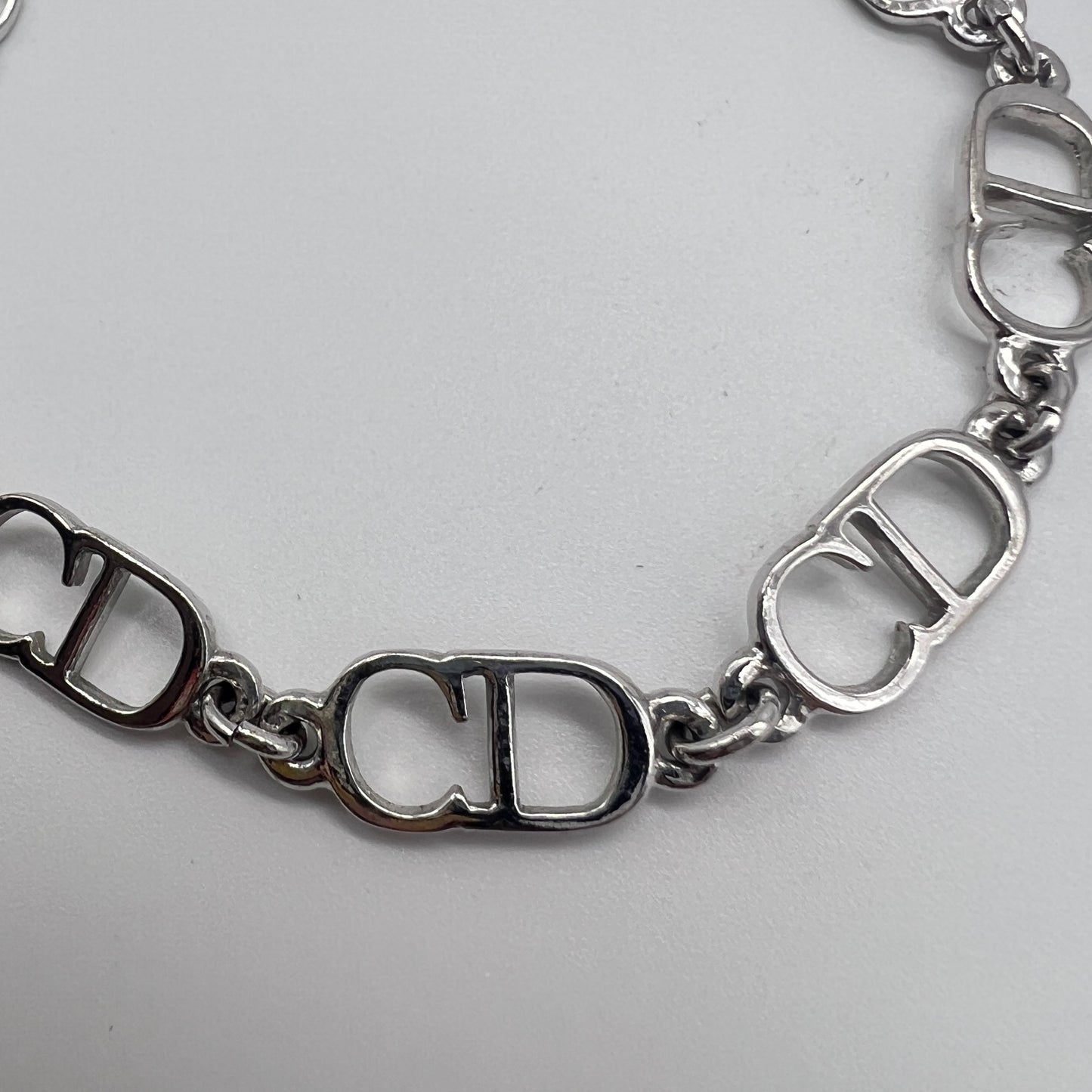 Christian Dior Silver Logo star star Bangle Cord bangle bracelet B1650ODELQ Blue silver