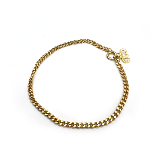 Christian Dior Vintage Golden Chain Bracelet