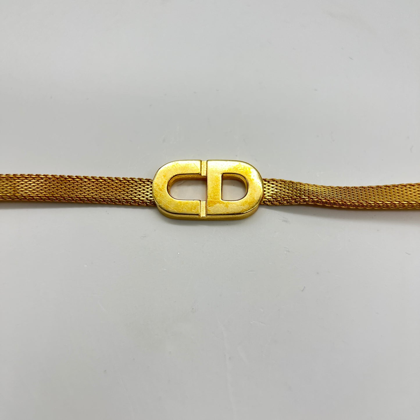 Christian Dior Gold Cd Logo Bracelet