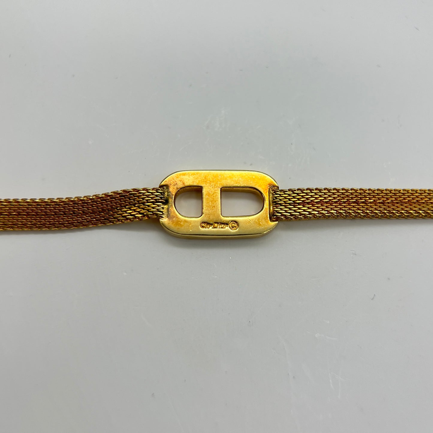 Christian Dior Gold Cd Logo Bracelet