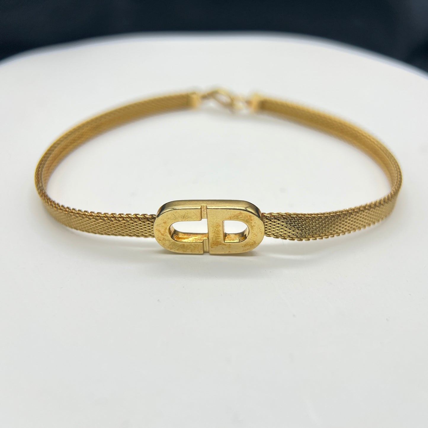 Christian Dior Gold Cd Logo Bracelet