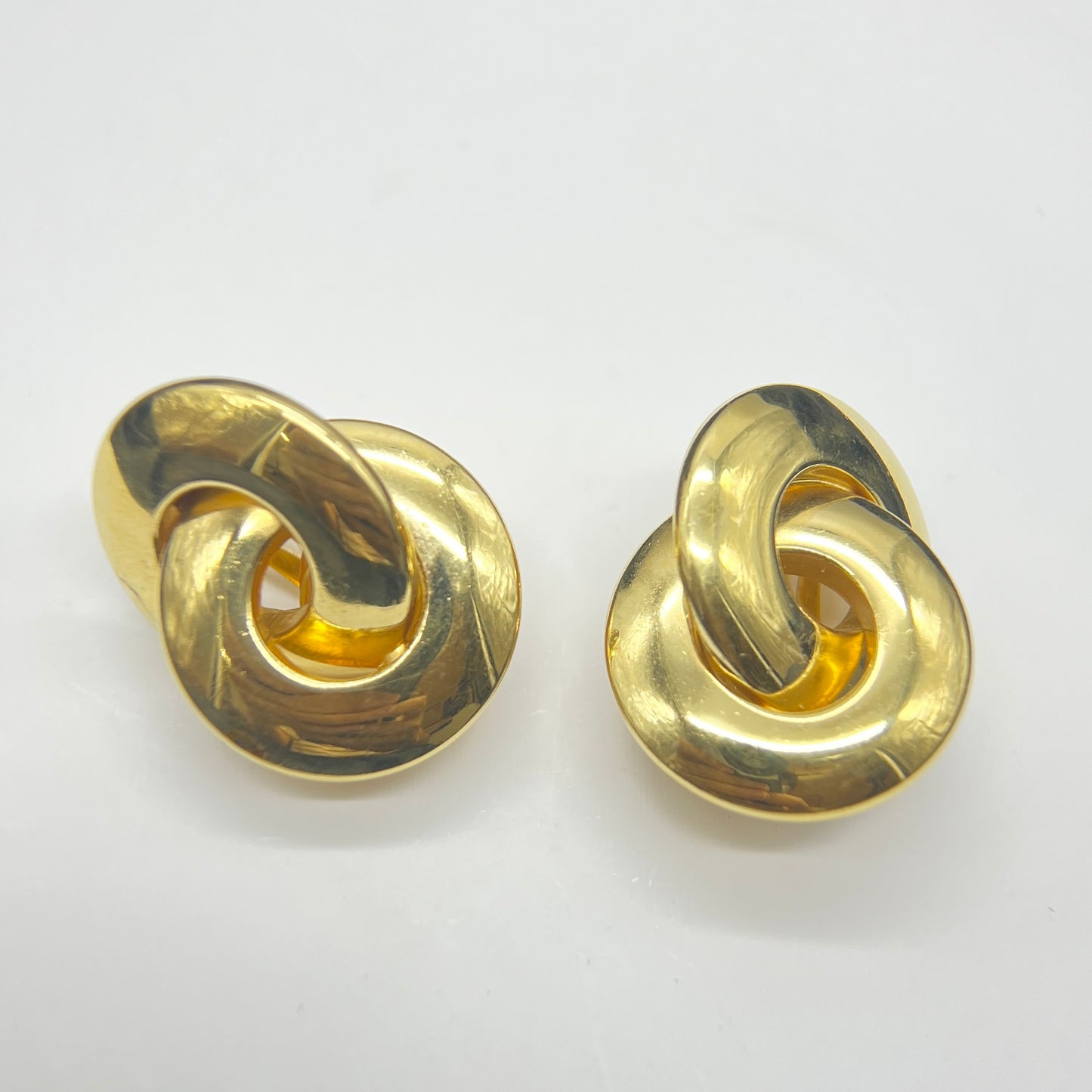 Christian Dior Twisted Circle Earrings