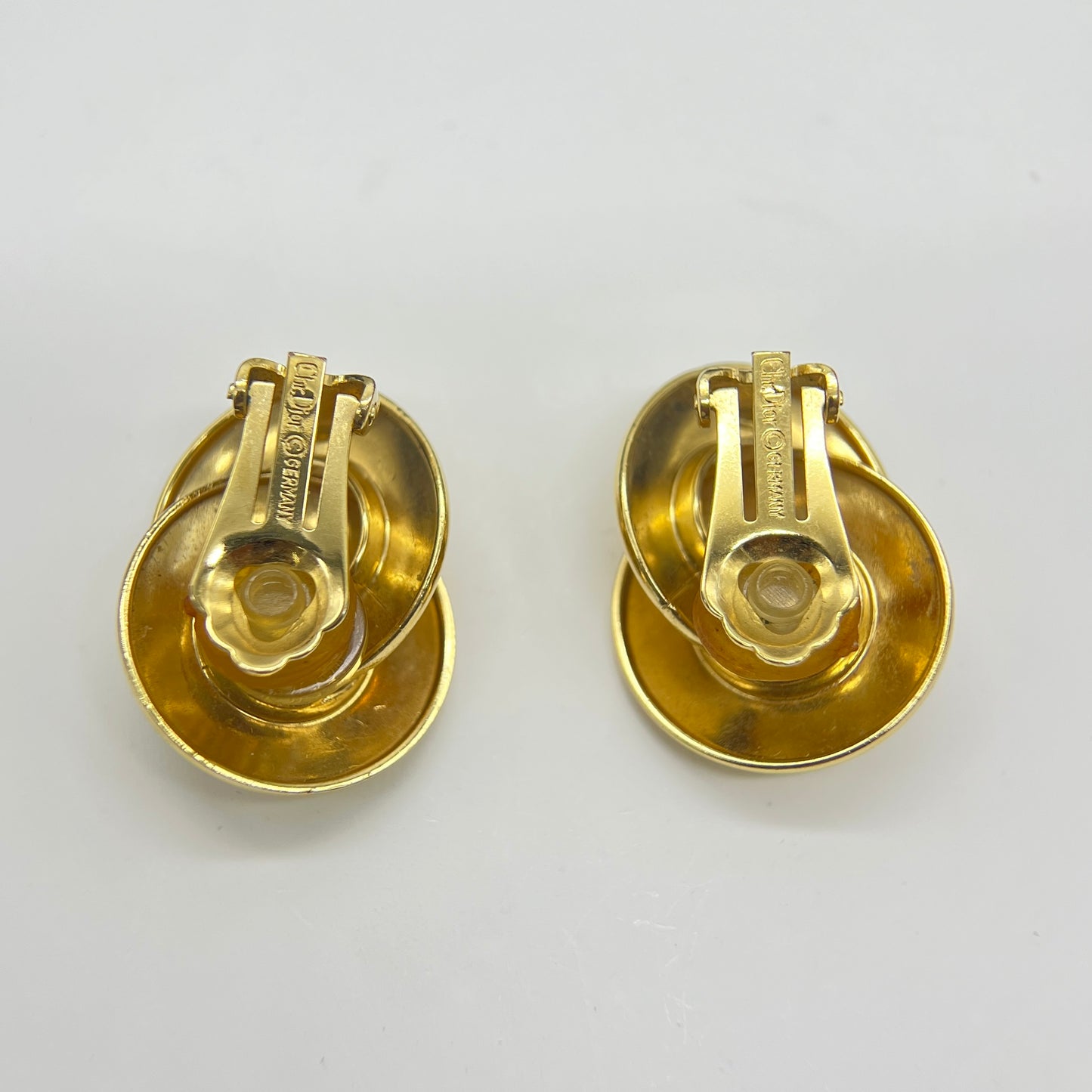 Christian Dior Twisted Circle Earrings